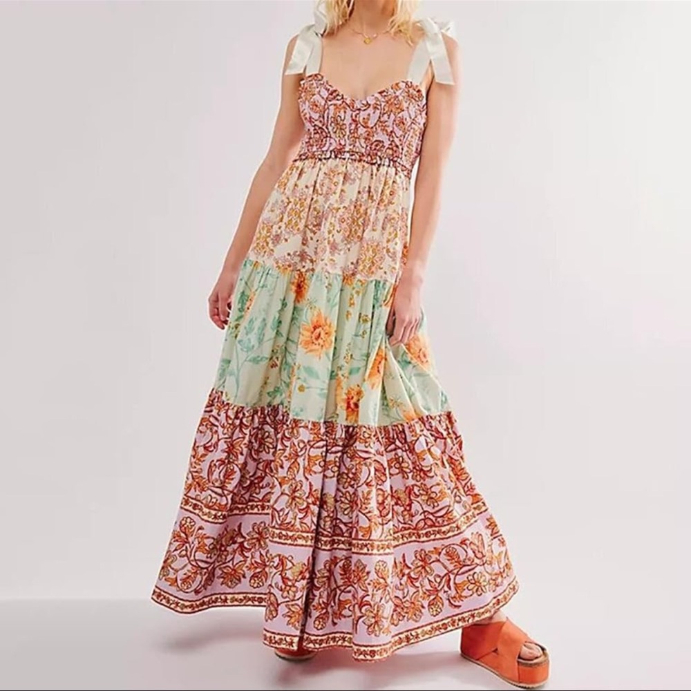 EUC FREE PEOPLE BLUEBELL MAXI DRESS